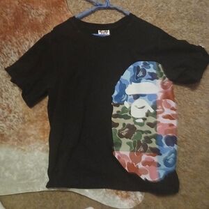 Men Black Bape T-shrit